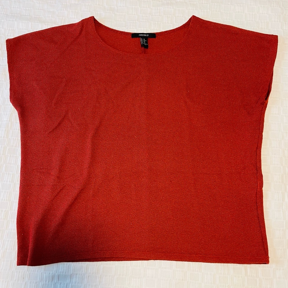 Red Orange Casual Shirt